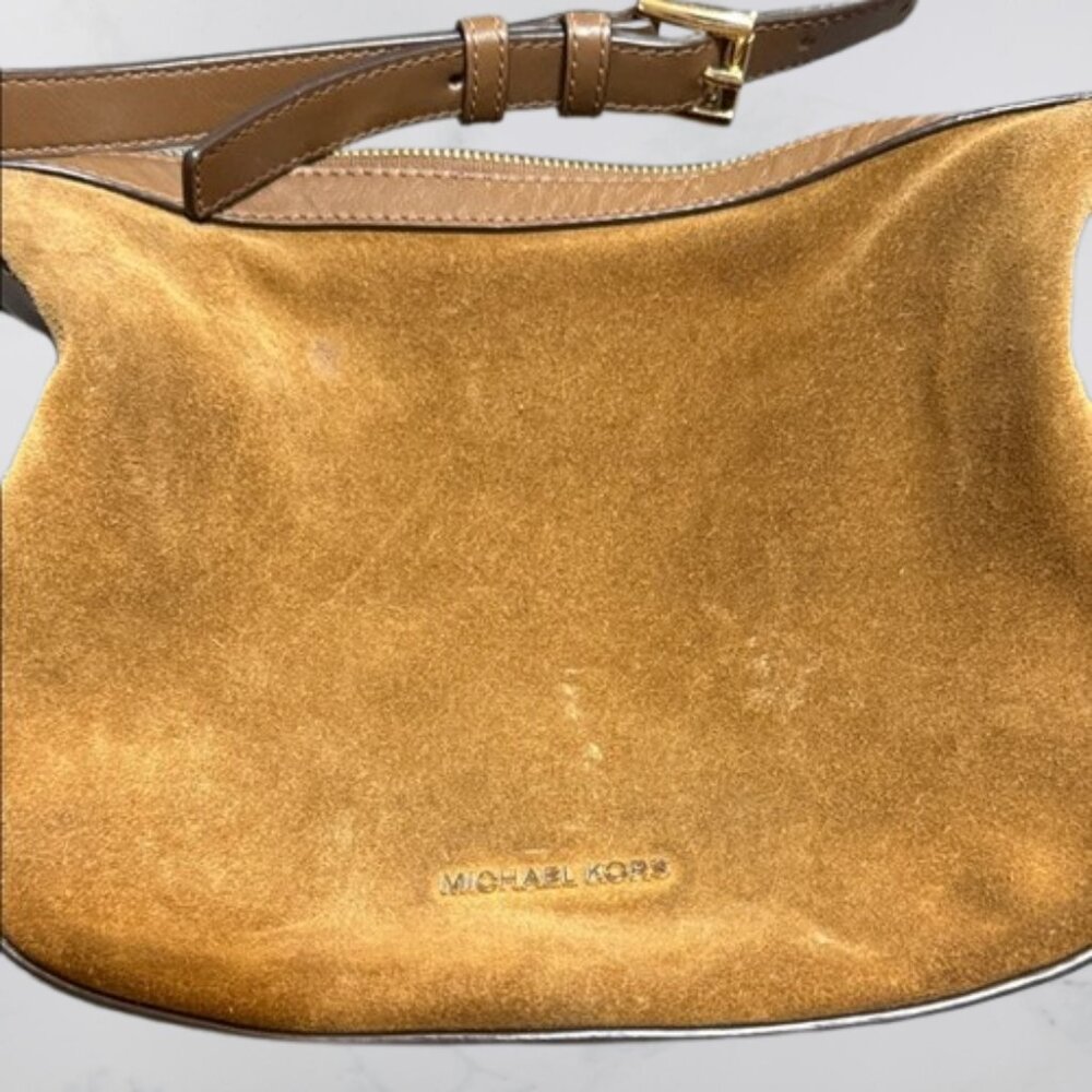 Michael Kors Raven Medium Messenger Crossbody Suede - Picture 2 of 6